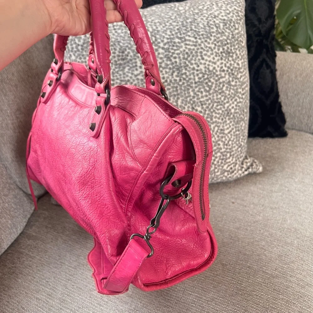 Balenciaga Agneau Classic Hardware City Sorbet Bag - Picture 4 of 11